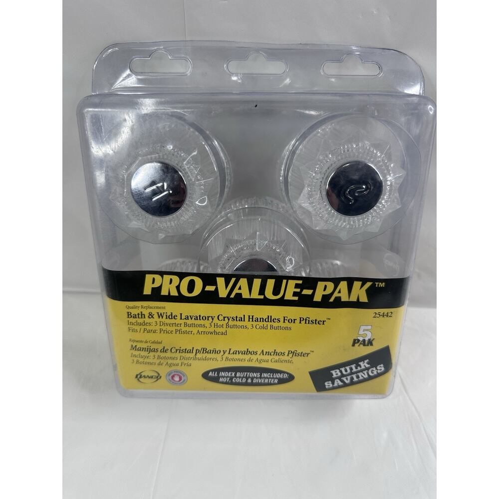 Tub Shower Handles Knobs for PFISTER FAUCETS #25442 Danco Pro-Value-Pack
